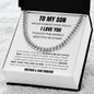 To My Son | Cuban Link Chain | Always Be My Little Boy