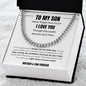 To My Son | Never Forget How Much | Cuban Chain Link