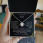 To My Beautiful Wife | Love Knot Necklace | I Love You Always