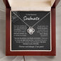 To My Soul Mate | Love Knot Necklace | You Became My Everything