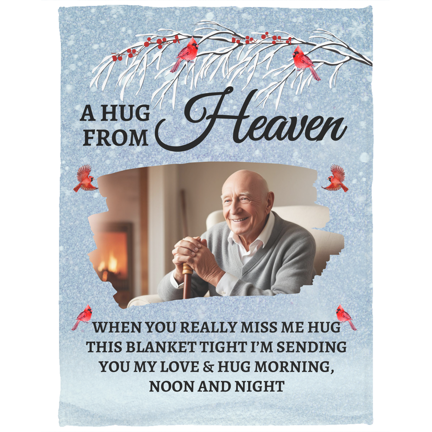 A Hug From Heaven- Personalized Memorial Blanket