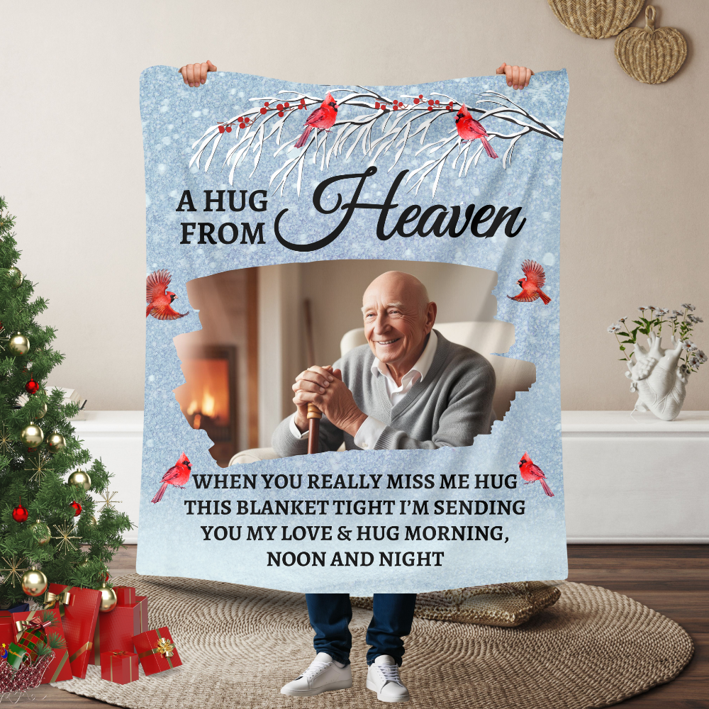 A Hug From Heaven- Personalized Memorial Blanket