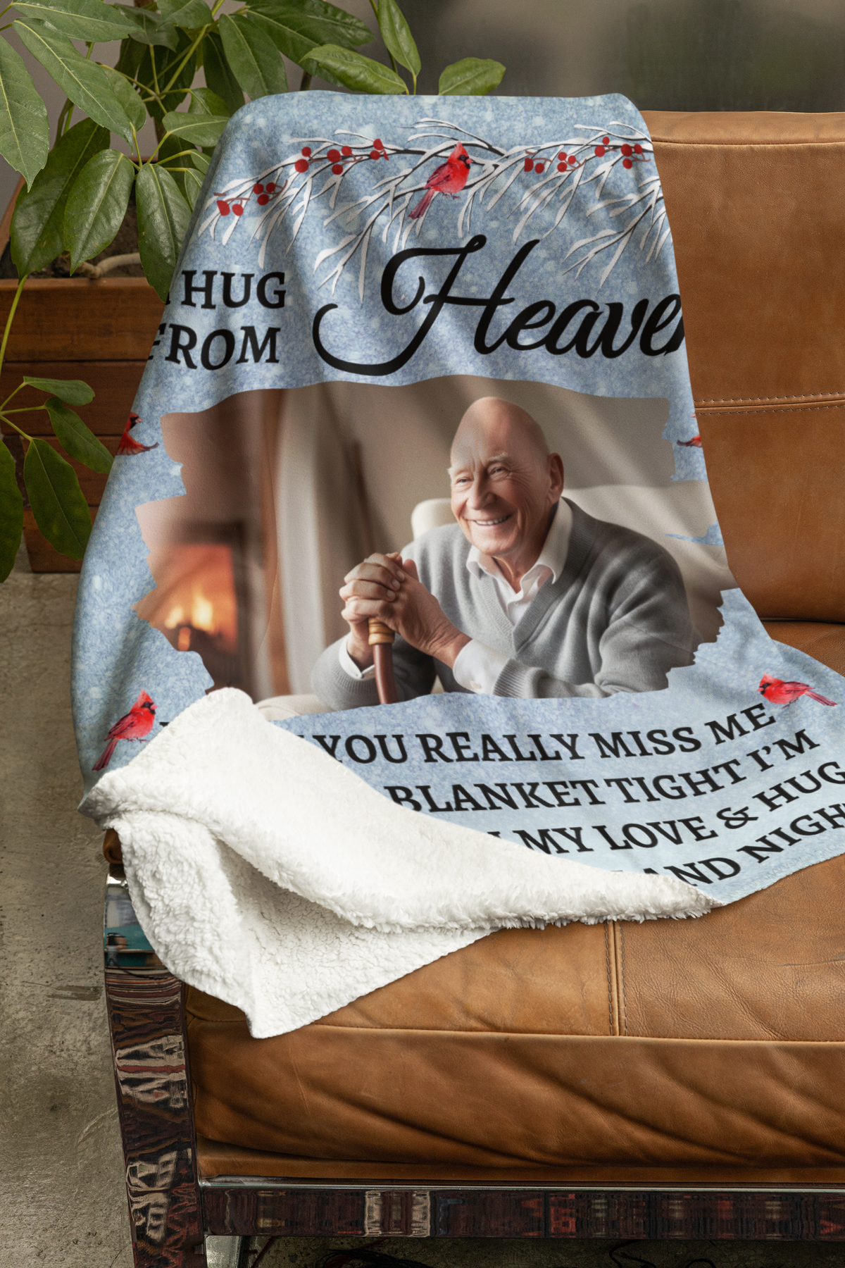 A Hug From Heaven- Personalized Memorial Blanket