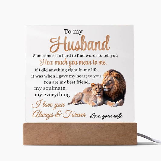 To My Husband | You Are My Everything | Acrylic Plaque