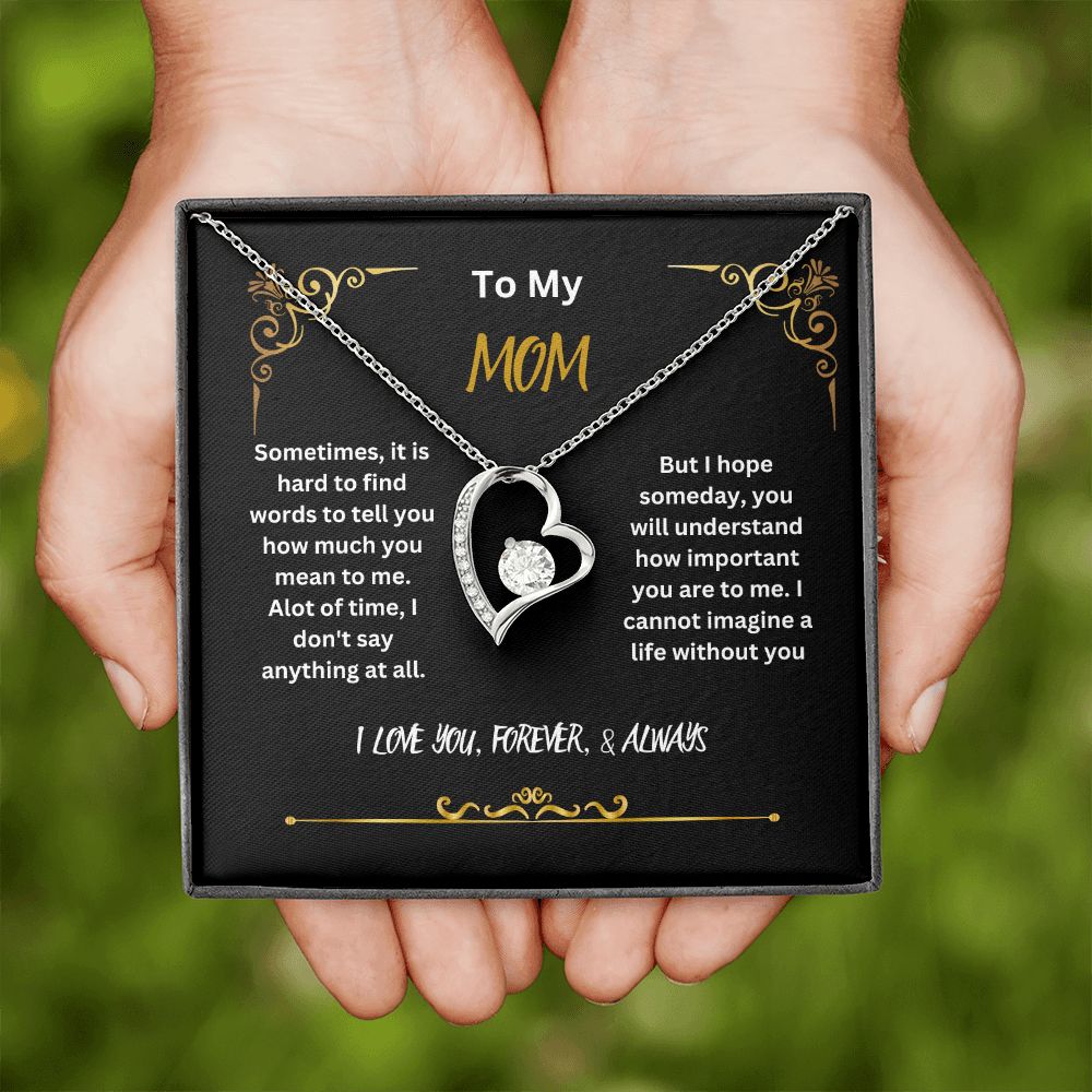 I love my mom on sale necklace