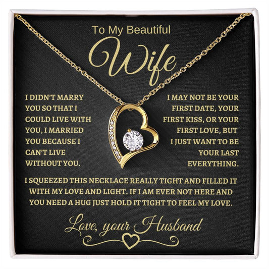 To My Wife | Forever Love Necklace | I Filled it With My Love