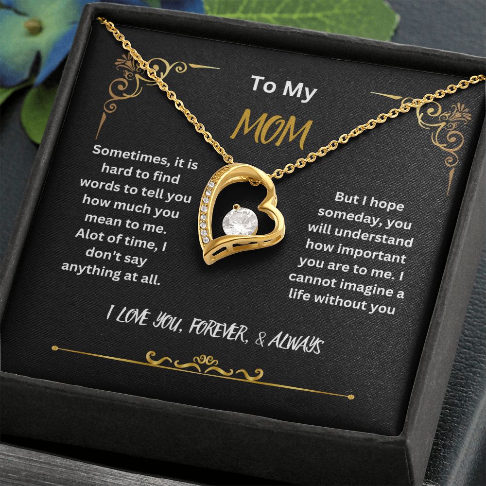 I love you deals mom gold necklace