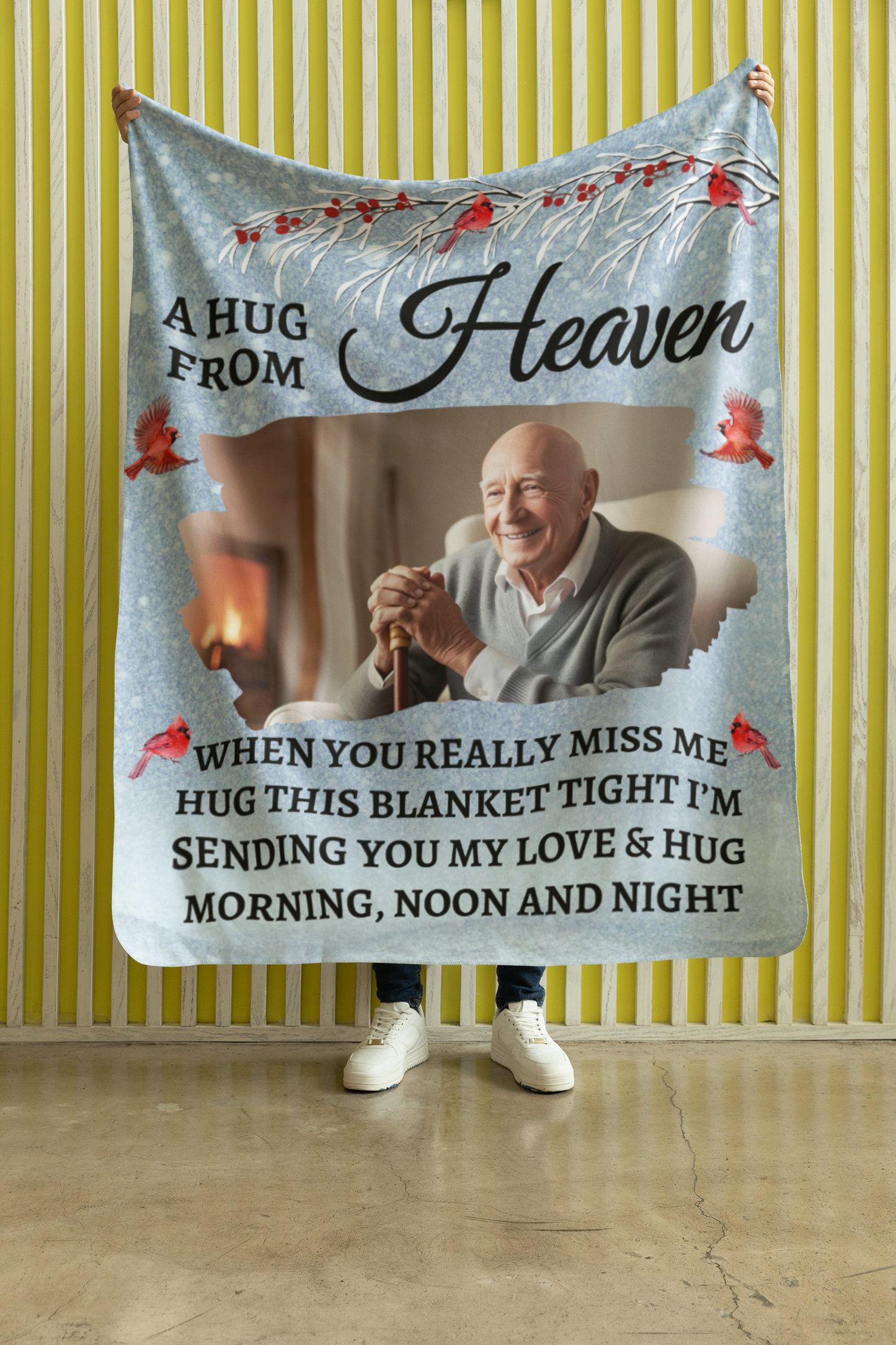 A Hug From Heaven- Personalized Memorial Blanket