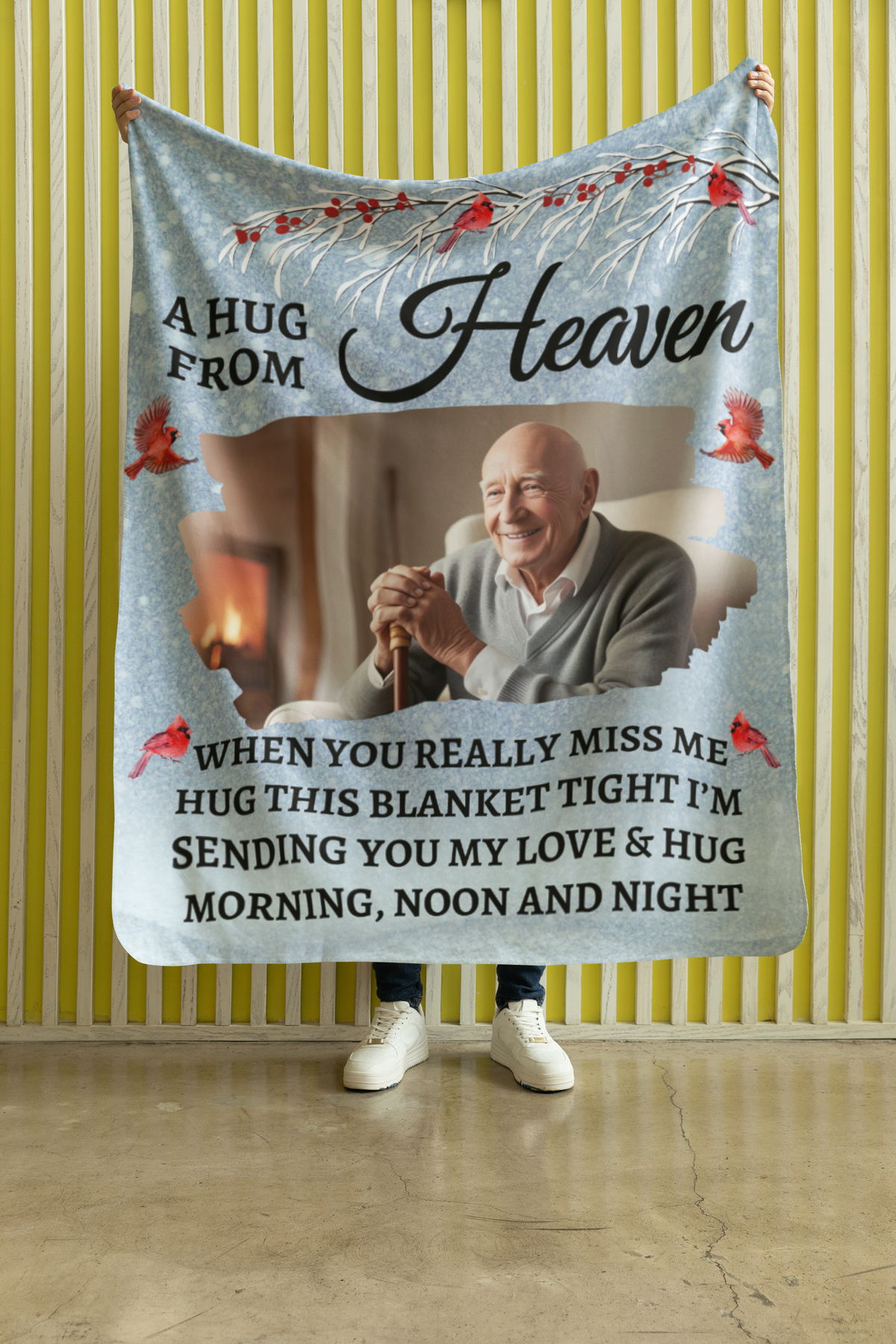 A Hug From Heaven- Personalized Memorial Blanket